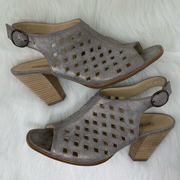 paul green diamond perforated sandal